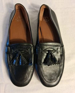 Aquatalia Quinna schwarz Leder Quaste wetterfest Halbschuh Fahrschuh Größe 10,5 M - Bild 1 von 14