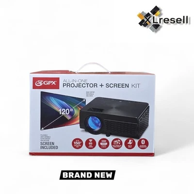 Mini proyector GPX 800 x 480 con 2500 lúmenes, Bluetooth con 120 pulgadas Proyección Foto 1 de 4