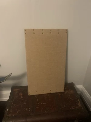 "Tablero de mensajes y carteles de arpillera colgante - 32"" x 19""" Foto 1 de 4