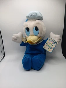 Applause Disney Bebés Peluche Pato Donald Durmientes 1984 De colección Con Etiquetas - Imagen 1 de 20