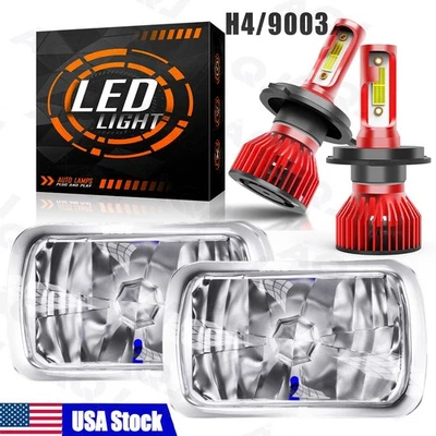 5x7" 7x6" LED Headlight Hi-Lo Beam DRL For Plymouth Horizon 1978-1990 - Image 1 of 4