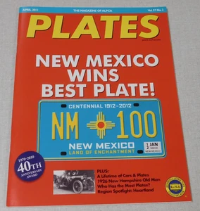 ALPCA PLATES magazine April 2011 1926 New Hampshire license plate - Picture 1 of 1