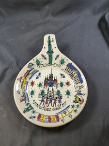 Figgjo Flint Stavanger Norway Hand Painted Trondheim Collector Plate W Handle - Picture 1 of 10