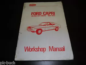 Manual de Taller Manual Ford Capri IN Line OHV Engine 1969-1974 - Imagen 1 de 1