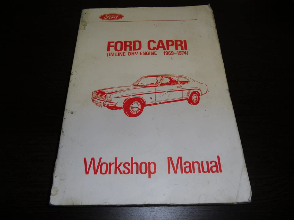 Manual de Taller Manual Ford Capri IN Line OHV Engine 1969-1974 - Imagen 1 de 1