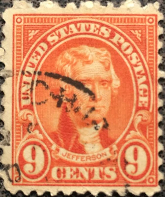 Scott #561 US 1923 9c Jefferson Postage Stamp VF LH - Image 1 of 2