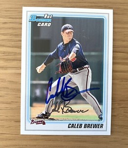 Caleb Brewer Autograph - 2010 Bowman Prospects #BP81