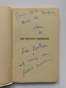" Les enfants terribles " avec ENVOI de Jean COCTEAU aux Edit° Grasset, 1951 - Picture 1 of 2