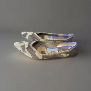 Rothys Camo Pointed Toe Flats Shoes 7.5 EUC - Picture 1 of 5