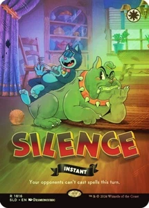 Silence Full Art FOIL - Secret Lair Twisted Toons SLD 1816 - NM EN - Magic - Picture 1 of 1