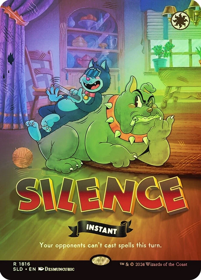 Silence Full Art FOIL - Secret Lair Twisted Toons SLD 1816 - NM EN - Magic - Bild 1 von 1