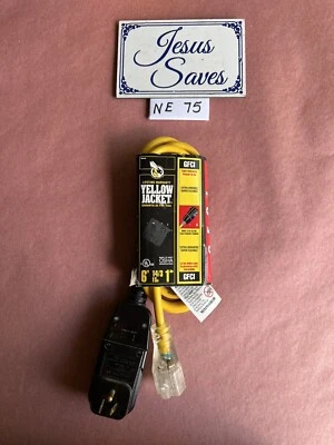 Yellow Jacket 2879 120V/15A ángulo recto/6’ juego de cables GFCI receptáculo iluminado Foto 1 de 3