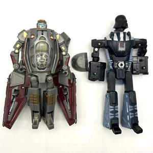 Transformers Crossovers Star Wars Obi-Wan & Darth Vader 2005 W/ Obi-wan Mini - Picture 1 of 12