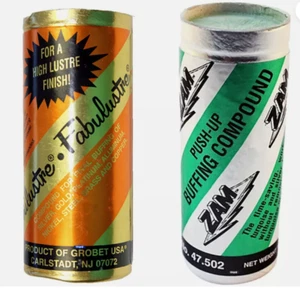 2 Bars Fabulustre & Zam Buffing Compound Jeweler's Polishing Rouge 1/4lb. Tubes - Picture 1 of 2