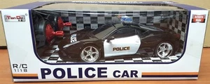POLICE CAR FERRARI AUDI BMW RADIO REMOTE CONTROL CAR FLASHING LIGHTS uk seller - Picture 1 of 11
