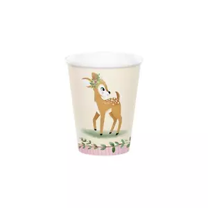 Little Deer Birthday Paper Cups, 8 ct - Picture 1 of 4