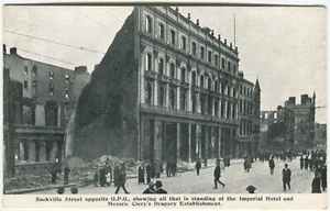 SACKVILLE STREET, EASTER RISING 1916, DUBLIN - Ireland Political Postcard - Picture 1 of 2