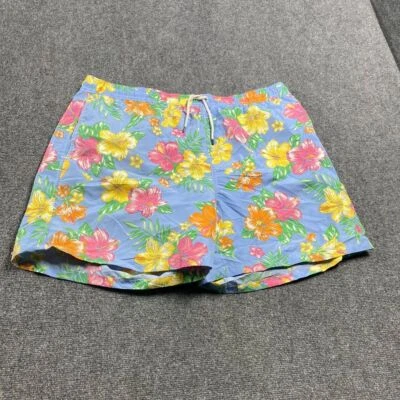 Baúl de baño Aloha azul claro para hombre con cordón forrado de malla floral talla 2XB Foto 1 de 4