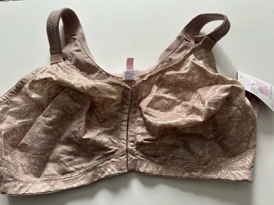 Novo Sutiã Comfort Choice 46DDD Bege O Suporte de Postura Fecho Frontal Sem Fio - Imagem 1 de 4