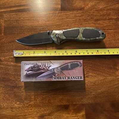 FROST COMBAT RANGER 5" liner lock tactical knife camo - Image 1 of 4