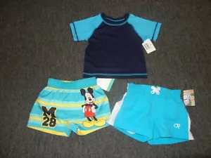 LOTTO COSTUME DA BAGNO NEONATO TAGLIA 0-3 MESI **3 PEZZI** TOPOLINO **NUOVO CON ETICHETTE** - Foto 1 di 3