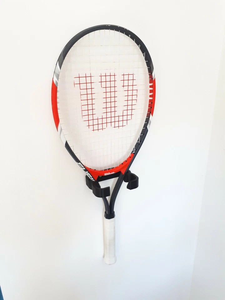 SQUASH TENNIS RACKET WALL MOUNT STORAGE HOLDER HANGER RACK - Image 1 of 4