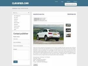 Classified Website - Clean & Responsive Free Hosting + Installation - Picture 1 of 1