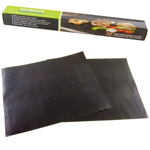 2 Pack Reusable Non-Stick Cooking Sheets for Grilling & Barbecue (13" x 15.75") - Picture 1 of 5