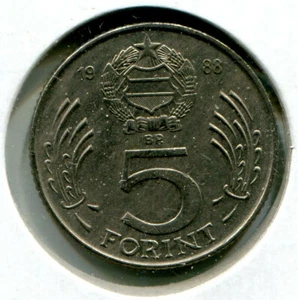 Foreign Coin - Hungary - 5 Forint 1988 - Picture 1 of 2