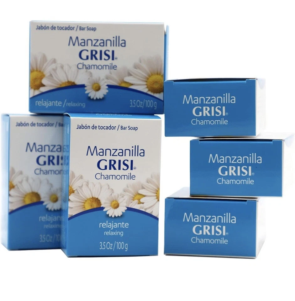 Set Of 7 Grisi Bar Soap (4 Chamomile & 3 Donkey’s Milk) 3.5 oz each