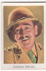 ADOLPHE MENJOU SCHAUSPIELER ACTOR ACTEUR IMAGE CARD 1930'S - Picture 1 of 2