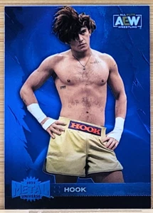 2022 UPPER DECK AEW METAL UNIVERSE HOOK  BLUE SPECTRUM - Picture 1 of 2