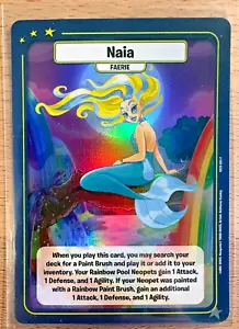 Neopets Battledome TCG - Foil Naia Faerie - Convention Exclusive Promo - Picture 1 of 2