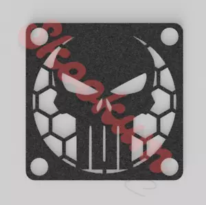 Cubierta de ventilador malla parrilla cráneo protector para ventiladores de 30 mm, 35 mm, 40 mm (2 piezas) Punisher - Imagen 1 de 7