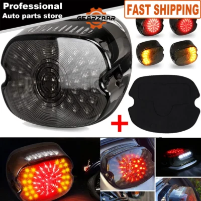 Luz trasera de freno LED humo para Harley Sportster Dyna Heritage Softail FLSTC EE. UU. Foto 1 de 4