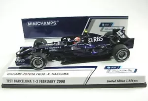 Williams Toyota FW30 #8 Nakajima Test Barcelona 2008 MINICHAMPS 400080308 1:43 - Picture 1 of 1