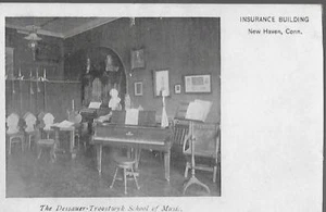 CARTOLINA-EDIFICIO ASSICURATIVO, LA SCUOLA DI MUSICA DESSAUER TROOSTWK, NUOVO RIFUGIO - Foto 1 di 1