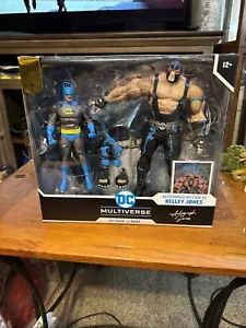 McFarlane Dc Multiverse Batman vs Bane Megafig 2 pack Kelly Jones Signature New - Picture 1 of 7