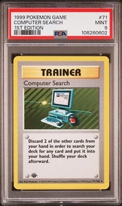 PSA 9 1. Edition Computer Search #71 Base Set Shadowless Pokemon Karte 1999 - Bild 1 von 2