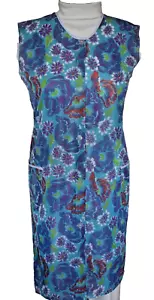 Kittelschürze, Kittel, Dederon-Kittel, Nylon-Kittel, Hauskleid, Vintage Gr. 50 - Bild 1 von 2