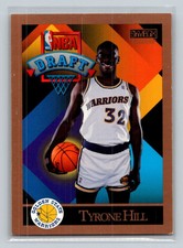 1990-91 SkyBox Rookie RC #358 Tyrone Hill Golden State Warriors Basketball Card