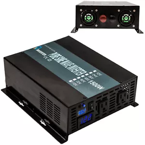 Reiner Sinuswellenwechselrichter 1500W 48V DC auf 120V AC Powe Wechselrichter netzunabhängig Solar - Bild 1 von 12