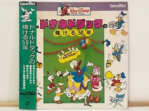 Donald's Golden Jubilee 1984 Laserdisc LD Japan Donald Duck Walt Disney W/ Obi