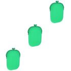 3 Pcs Coin Purse Miss Silicone Storage Bags Pouch