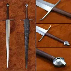Espada vikinga de acero al carbono forjada a mano lista para la batalla espada medieval - Imagen 1 de 6