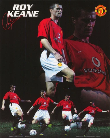 SMALL POSTER : SOCCER : ROY KEANE - MANCHESTER UNITED  FBC    #MP0281  LC18 Q-L Cover