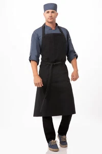 Chef Works Unisex Rockford Chefs Bib Apron (ABCKV003) - Picture 1 of 3