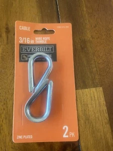 (2 piezas) Cuerda de alambre Everbilt enchapada en zinc 3/16" NUEVA - Imagen 1 de 2