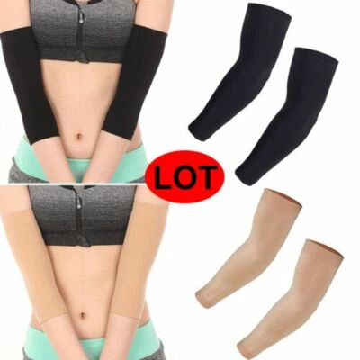 Forearm Tattoo Cover Up Compression Sleeves Band Concealer Support Black/Skin - Image 1 of 4