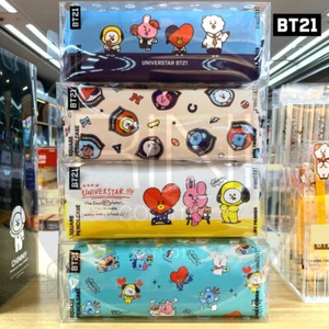 BTS BT21 Official Authentic Goods Square Pencil Case By + Tracking Number - Bild 1 von 9